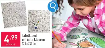 Tafelkleed om in te kleuren 128 x 240 cm