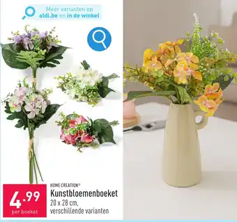ALDI HOME CREATION Kunstbloemenboeket 20 x 28cm aanbieding