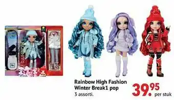 Multi bazar Rainbow high fashion winter break1 pop aanbieding