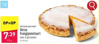 ALDI PÂTISSIER GAULTHIER Verse frangipanetaart 576g aanbieding
