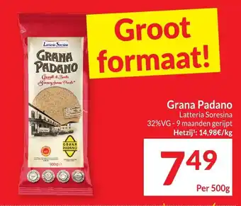Intermarché Grana Padano 500g aanbieding