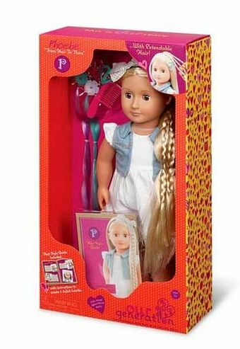 ToyChamp Our Generation deluxe haarstijlpop Phoebe 46cm aanbieding