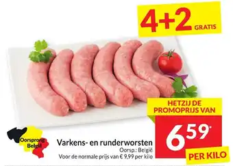 Intermarché Varkens- en runderworsten aanbieding