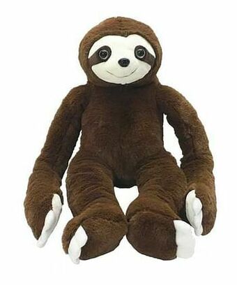 ToyChamp Donkerbruine pluche luiaard 50cm aanbieding