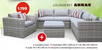 Euroshop LOUNGESET ARRAS aanbieding