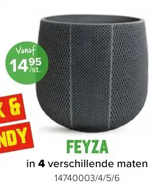 FEYZA in 4 verschillende maten