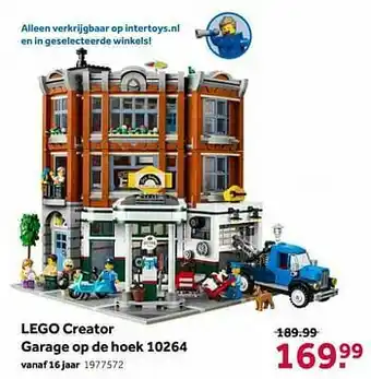 Intertoys Lego creator garage op de hoek 10264 aanbieding