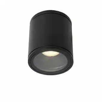 Leen Bakker Lucide plafondspot Aven - zwart - Ø9 cm - Leen Bakker aanbieding
