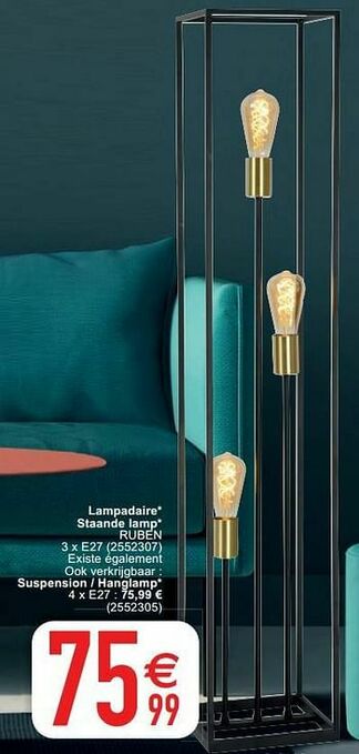 Cora Lampadaire staande lamp ruben aanbieding