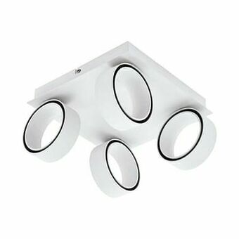 Leen Bakker EGLO WAND/PLFNDLAMP ALBARIZA LED 4-LICHTS WIT/CHRM - Leen Bakker aanbieding