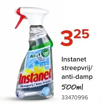 Euroshop Instanet streepvrij/ anti-damp 500ml aanbieding
