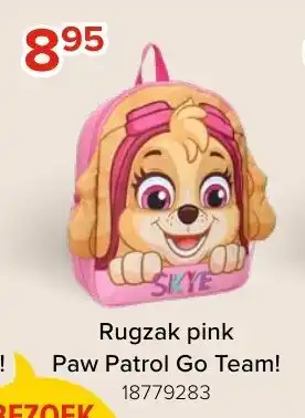 Euroshop Rugzak pink Paw Patrol Go Team! aanbieding