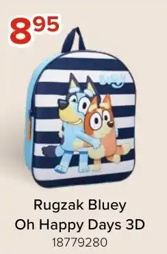 Euroshop Rugzak Bluey Oh Happy Days 3D aanbieding