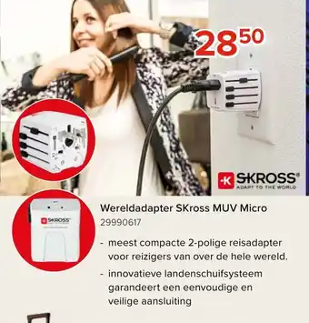 Euroshop Wereldadapter SKross MUV Micro aanbieding