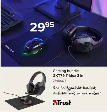 Euroshop Gaming bundle GXT79 Tridox 3 in 1 aanbieding