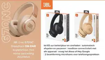 JBL Live 670NC Draadloze ON-EAR