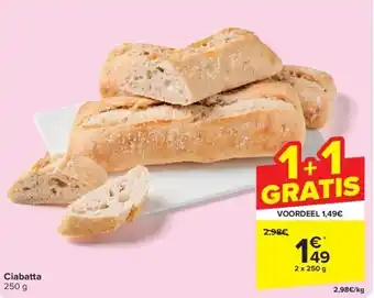 Carrefour Ciabatta aanbieding