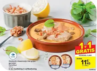 Carrefour Oostends vispannetje met grijze garnalen Carrefour aanbieding