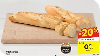 Carrefour Wit stokbrood aanbieding