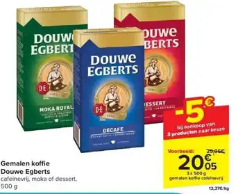 Carrefour Gemalen ko e Douwe Egberts aanbieding