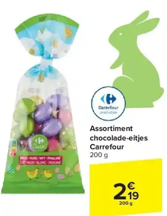 Carrefour Assortiment chocolade-eitjes Carrefour aanbieding