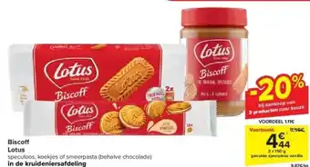 Carrefour Bisco Lotus aanbieding