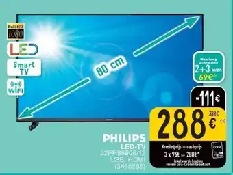 Cora PHILIPS LED-TV 32PFS6908/12 aanbieding
