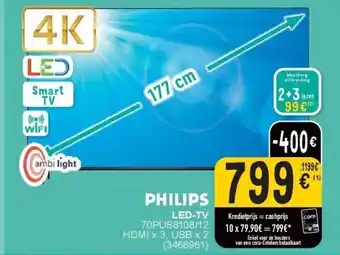 Cora PHILIPS LED-TV aanbieding