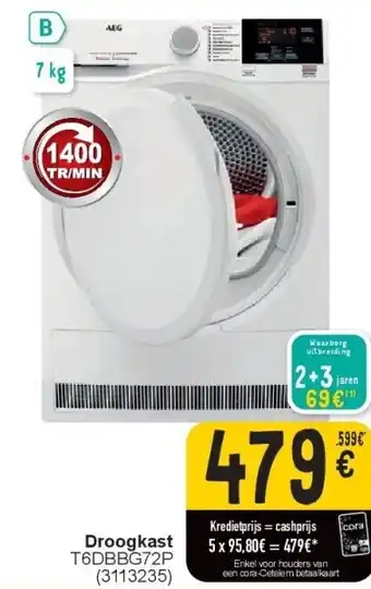 Cora Droogkast aanbieding