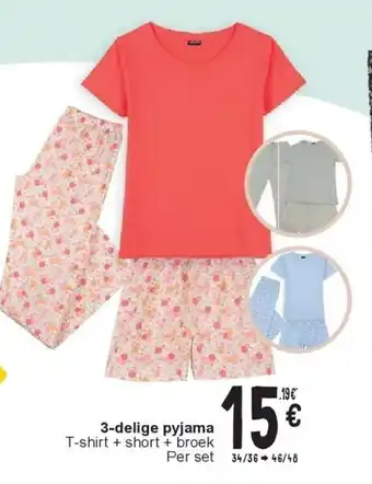 Cora 3-delige pyjama aanbieding