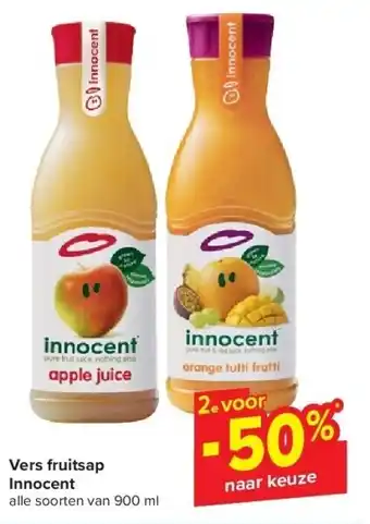 Carrefour Vers fruitsap Innocent aanbieding