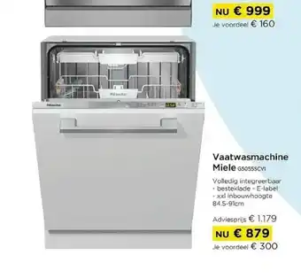 Molecule Vaatwasmachine Miele 65055SCVI aanbieding