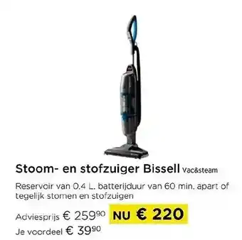 Molecule Stoom- en stofzuiger Bissell vacasteam aanbieding