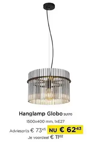 Molecule Hanglamp Globo SU170 aanbieding