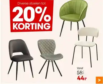Diverse stoelen tot