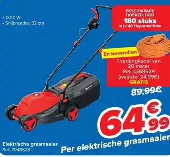 Carrefour Elektrische grasmaaier aanbieding