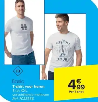 Carrefour T-shirt voor heren aanbieding