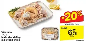 Carrefour Visgratin aanbieding