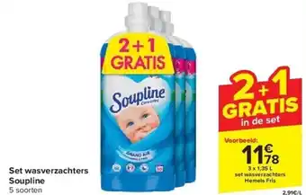 Carrefour Set wasverzachters Soupline aanbieding