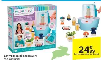 Carrefour Set voor mini-aardewerk aanbieding
