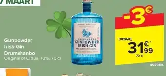 Gunpowder Irish Gin Drumshanbo