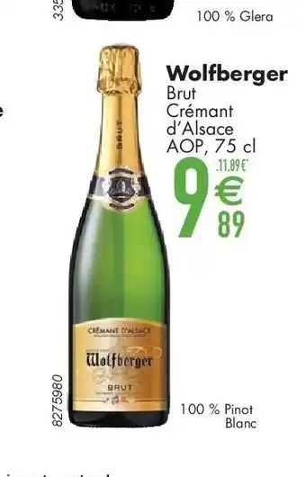 Cora Wolfberger Brut Crémant d’Alsace AOP, 75 cl aanbieding