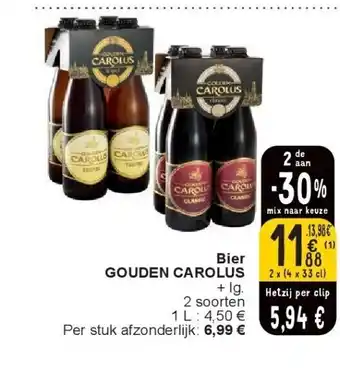 Cora Bier GOUDEN CAROLUS aanbieding
