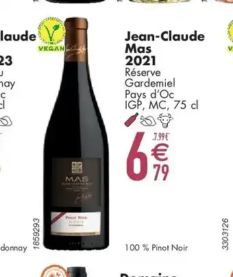 Cora Jean-Claude Mas 2021 Réserve Gardemiel Pays d’Oc IGP, MC, 75 cl aanbieding