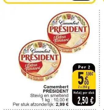 Cora Camembert PRÉSIDENT aanbieding