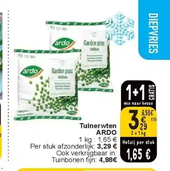 Cora Tuinerwten ARDO aanbieding