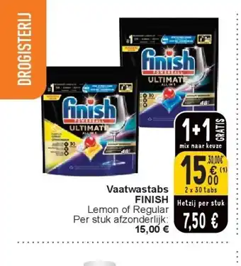 Cora Vaatwastabs FINISH aanbieding