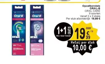 Cora Opzetborstels ORAL-B aanbieding