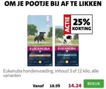 Intratuin Eukanuba hondenvoeding aanbieding