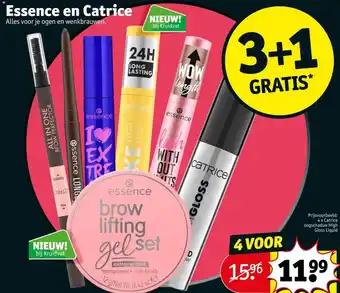 Kruidvat Essence en Catrice aanbieding